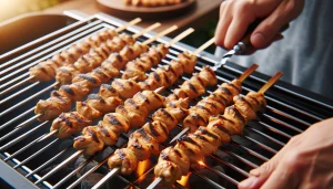 Grill the chicken over direct heat for about 5-7 minutes per side