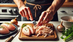 Prepare the Chicken for salad