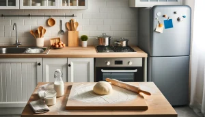 After chilling, remove the dough from the refrigerator