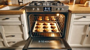 Bake the cookies for 8-10 minutes