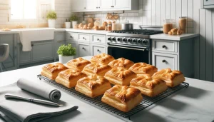 Once baked, remove from the oven and let them cool on a wire rack for a few minutes before serving