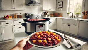 Once the hash is cooked, serve it hot and enjoy your homemade corned beef hash