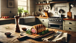 Remove from the oven and let it rest for a few minutes before slicing