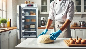 Wrap the dough in plastic wrap and refrigerate for at least 30 minutes