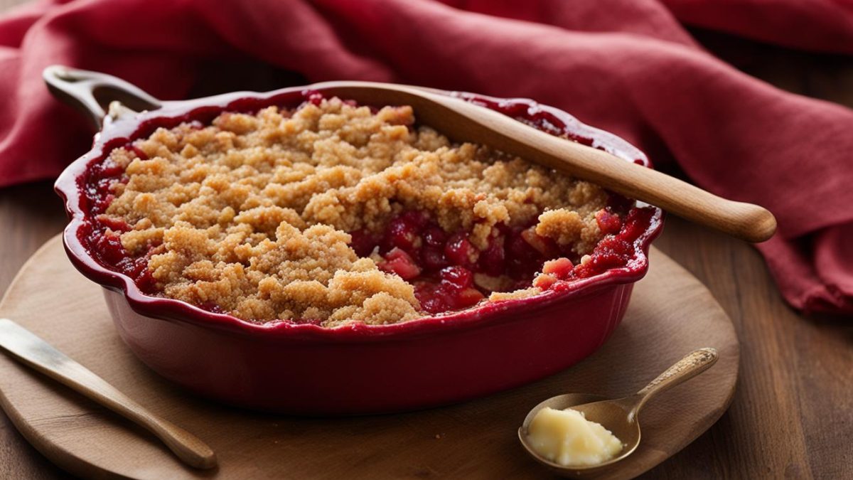 Easy Rhubarb Crumble Recipe | Sweet & Tart Dessert!