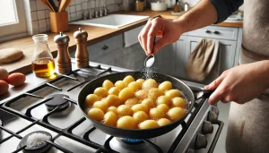 Add potatoes and salt