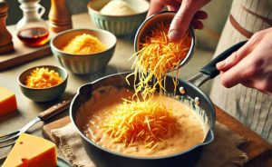 Incorporate the cheese