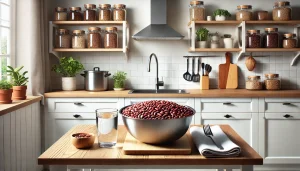 Soak the kidney beans overnight (or for at least 8 hours) in water