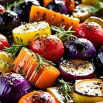 roasted vegetables with balsamic vinegar