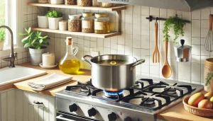 Heat 2 tablespoons of olive oil in a large