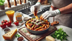 Serve hot, garnished with freshly grated Parmesan cheese and chopped parsley