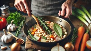 Add the Beans and Herbs