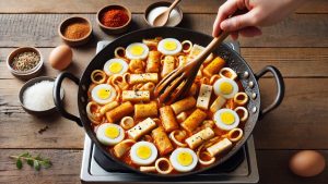 Add the Fish Cakes and Eggs