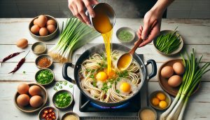 Add Eggs and Garnish (Optional)