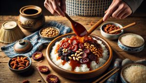 Combine Rice with Sauce and Fruits/Nuts