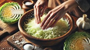 Massage the Cabbage with Salt