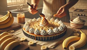 Assembling the Banoffee Pie