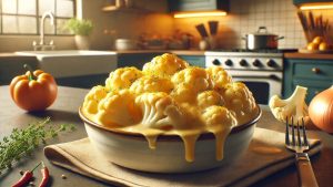 Tesco Cauliflower Cheese Variation: Cheddar and Blue Cheese