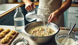 3. Add water gradually