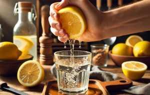 3. Squeeze in fresh lemon juice (from half a lemon).