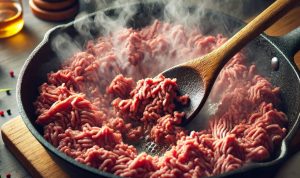 Brown the minced beef thoroughly