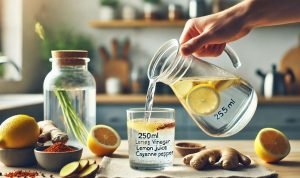 Add 250ml of filtered water.