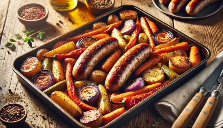 sausage tray bake uk