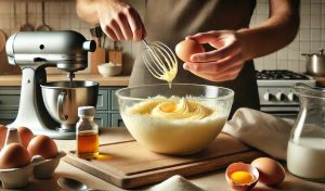 Add Eggs and Vanilla