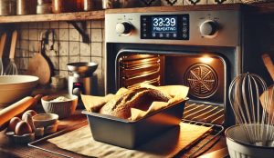 Preheat the oven and line your loaf tin