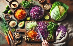 Preparing the vegetables