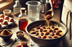 Stir in the soaked dates