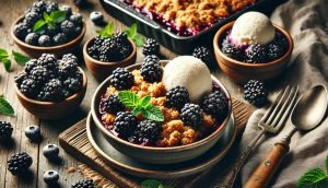 Serving Suggestions for Blackberry Crumble